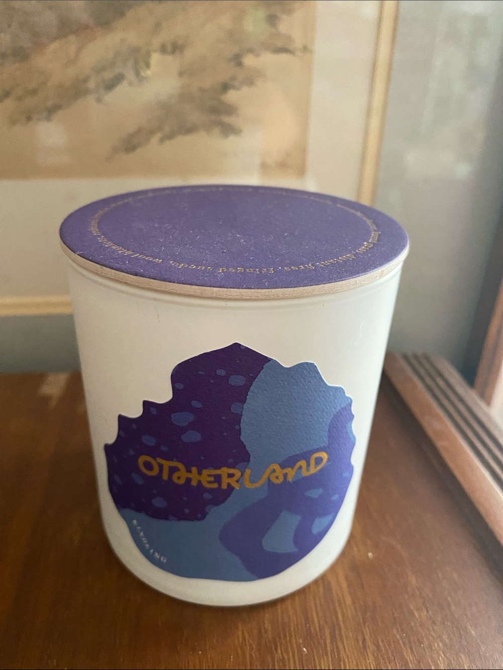 Otherland kindling Purple Scented Candle with Lid